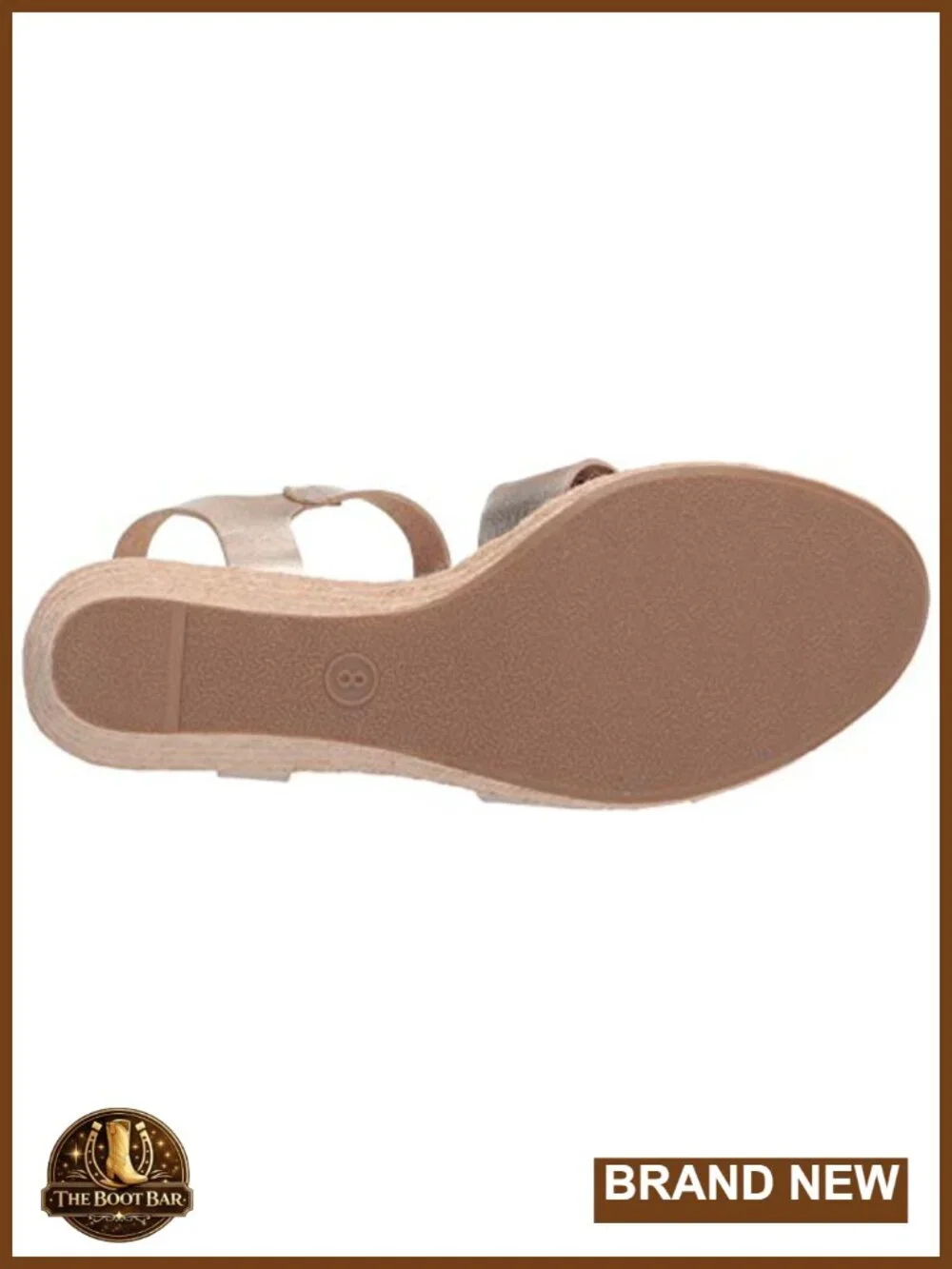 Faux Leather Espadrille Wedge Sandal with Adjustable Buckle